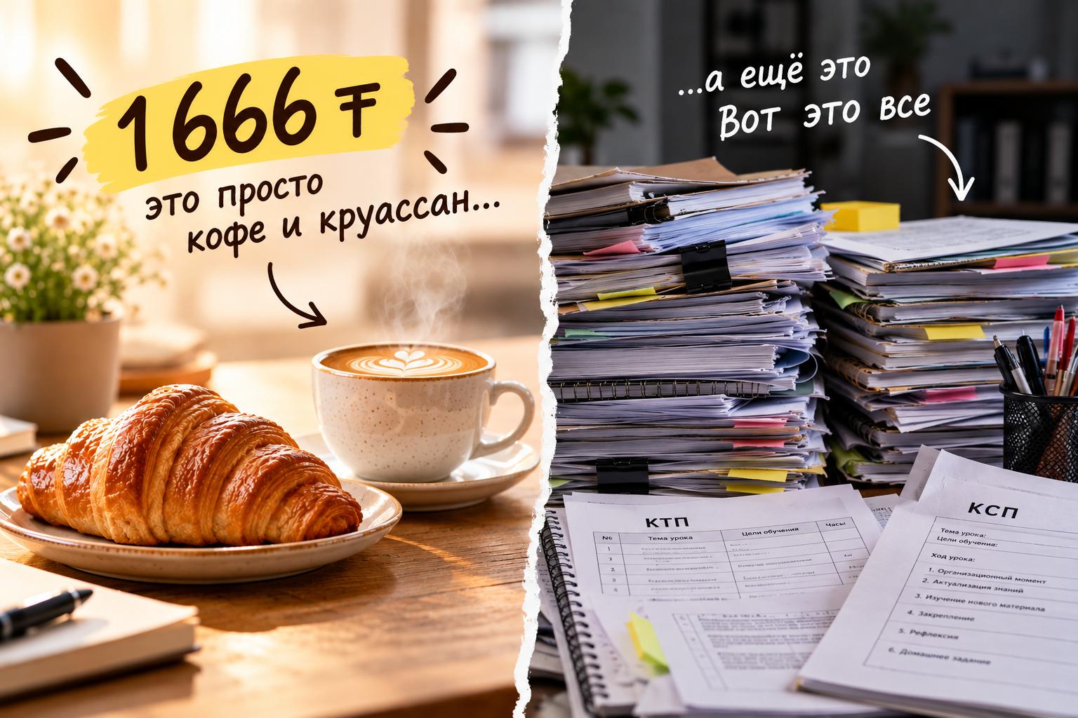 Кофе и круассан или Mugalimder на месяц